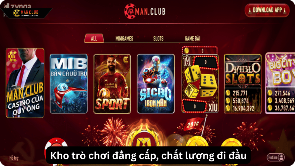 Kho trò chơi đẳng cấp, chất lượng đi đầu